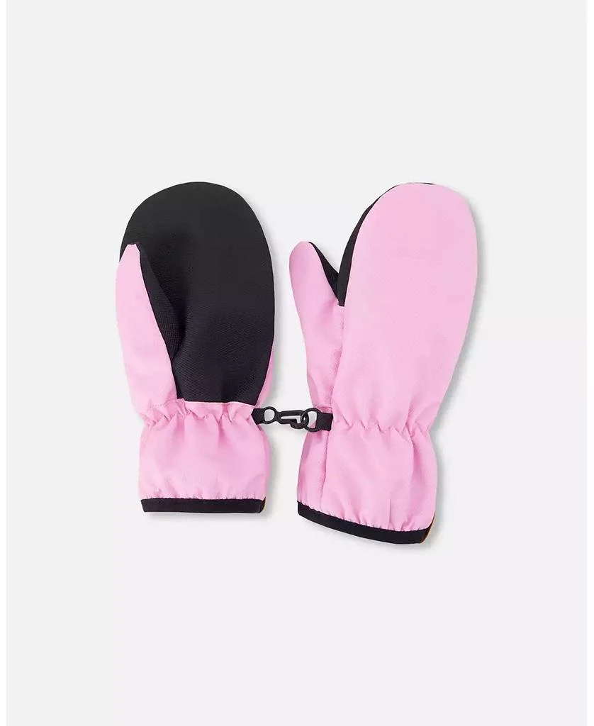 Deux par Deux Girl Mid-Season Mittens in Polyester Pink
