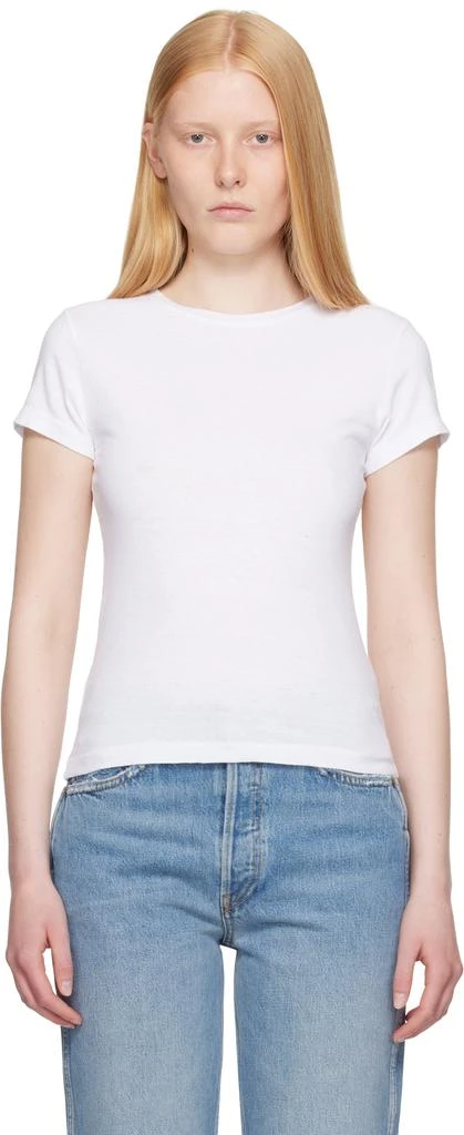 Re/Done White Hanes Edition 1960s Slim T-shirt 1