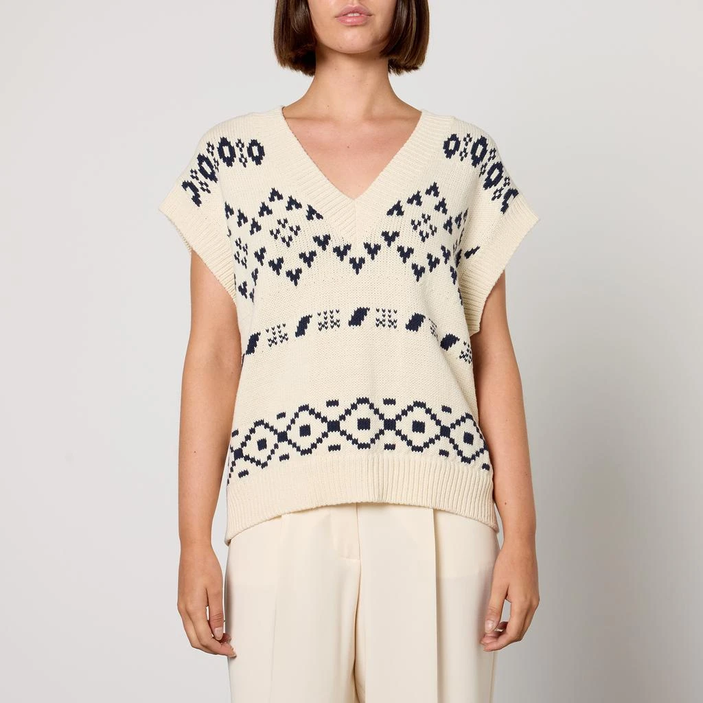Weekend Max Mara Todi Cotton-Blend Knit Vest 1