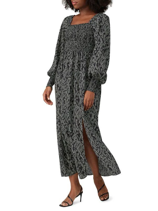 Rixo Marie Floral Silk-Blend Maxi Dress 1