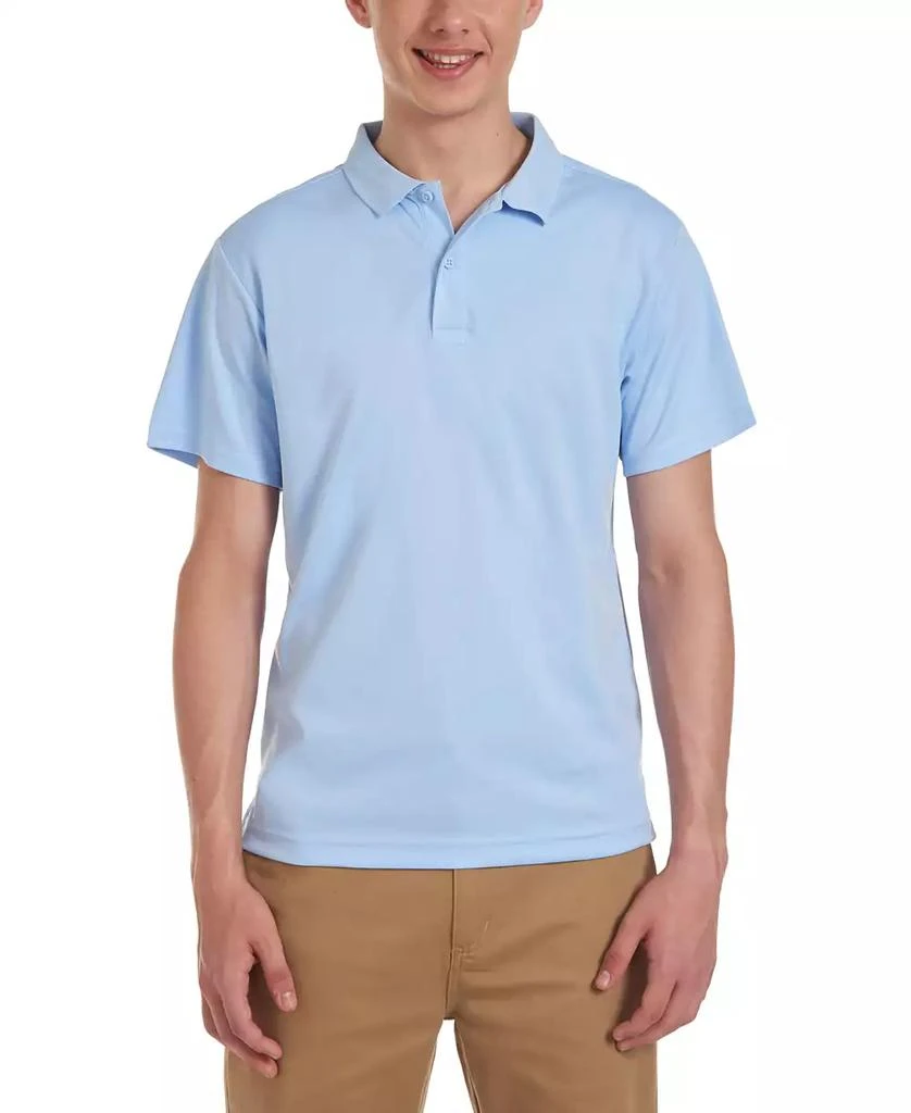 Nautica Young Men Uniform Short Sleeve Performance Stretch Polo 1
