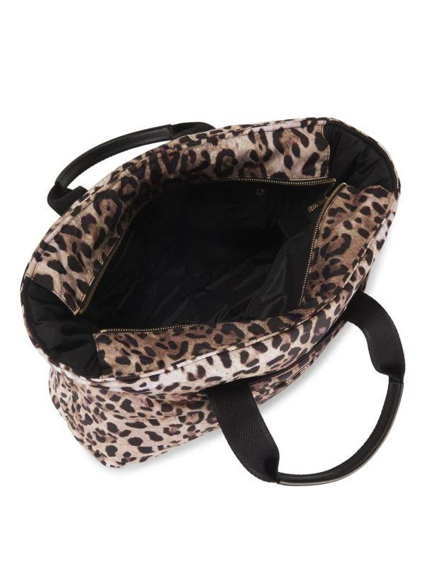 Dolce & Gabbana Quilted Leopard Print Diaper Bag 3