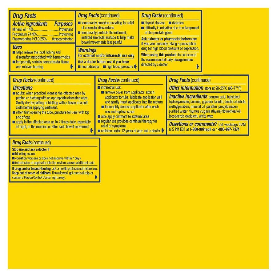 Preparation H Hemorrhoid Symptom Treatment Ointment 3