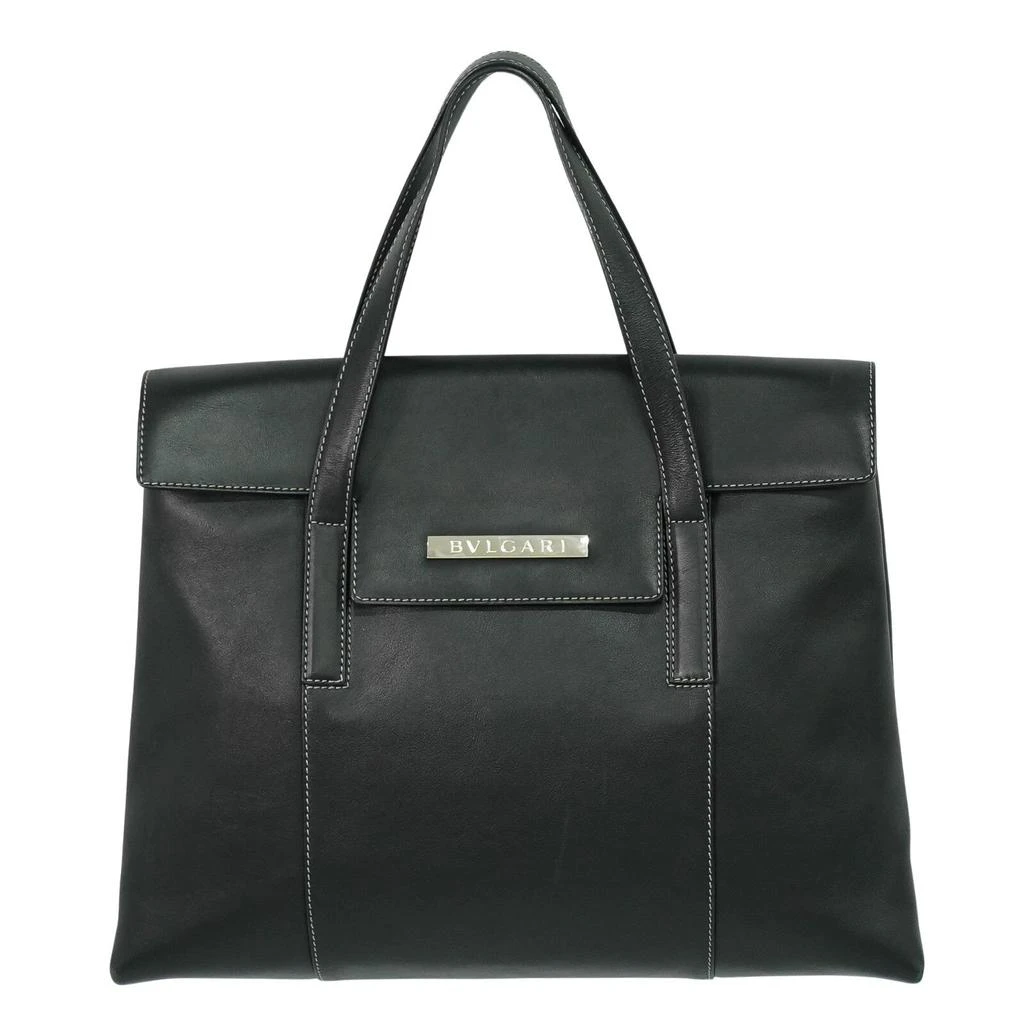 BVLGARI Logo Mania Leather Tote Bag (Pre-Owned) 1
