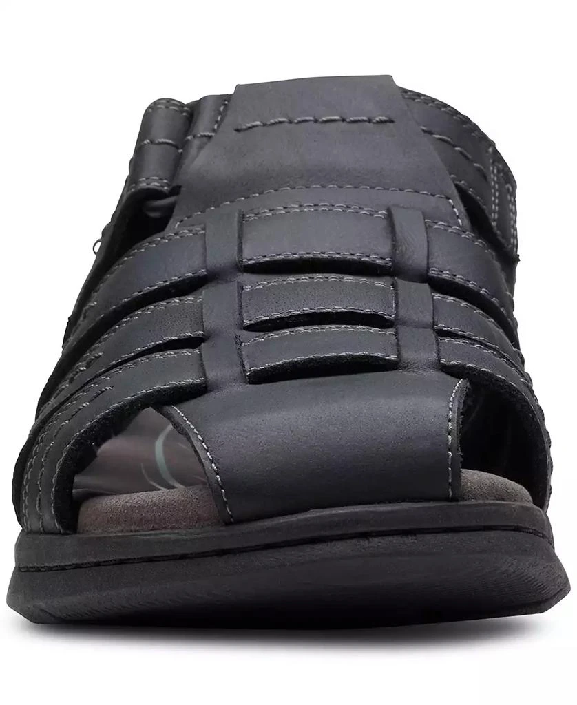 Clarks Men's Walkford Fish Tumbled Leather Sandals 5