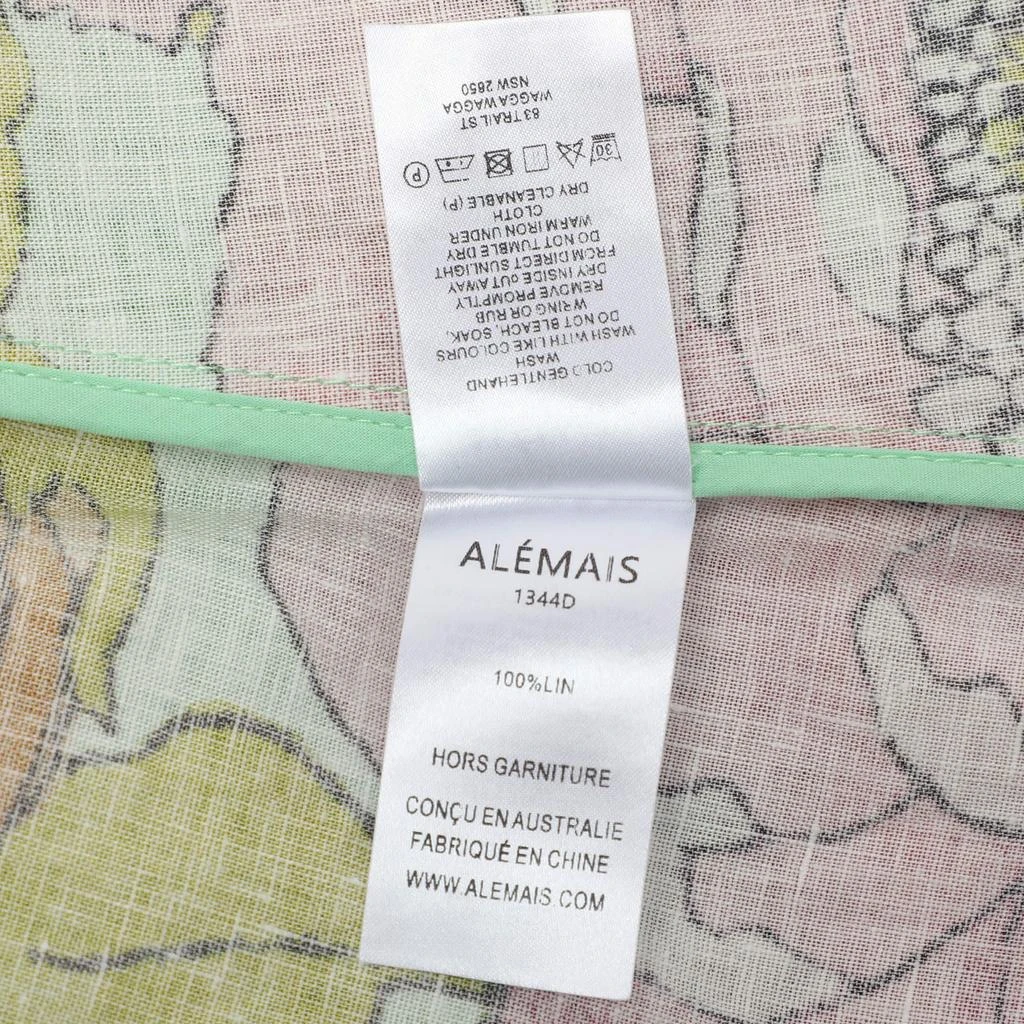 Alemais Alemais Green Olivia Floral Print Linen Shirt Maxi Dress M 9