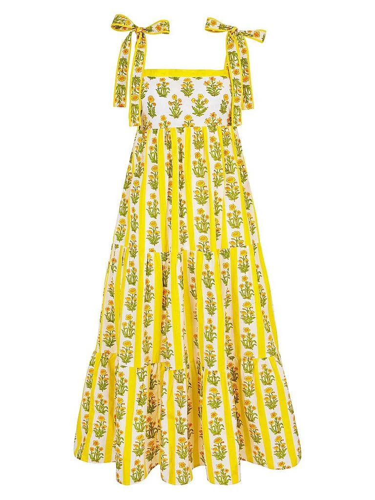 calvin klein black embroidered dress Gabriella Maxi Dress, in White Enchanted Embellishment, Size: 2XL main image 0