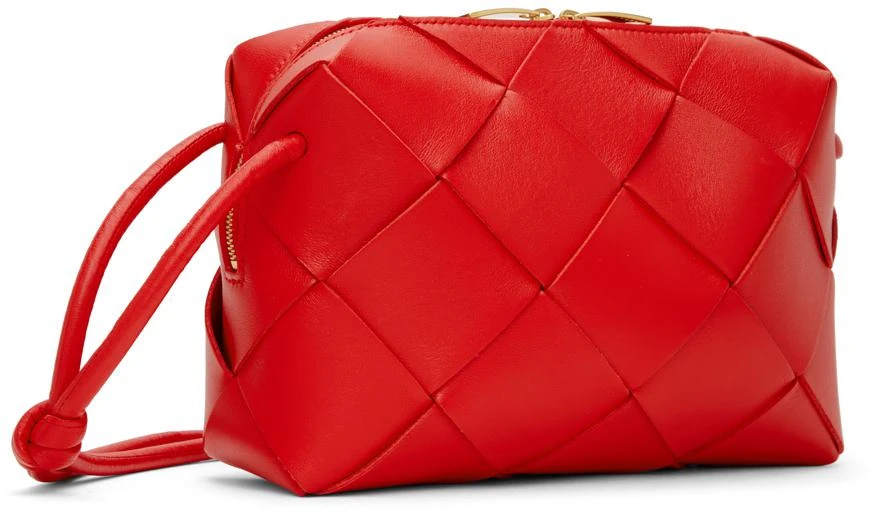 Bottega Veneta Red Small Cassette Camera Bag 3