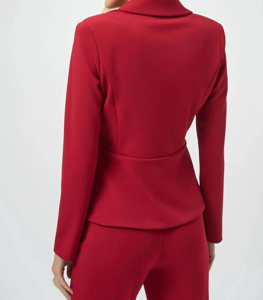 JOSEPH RIBKOFF Joseph Ribkoff - Notched Collar Peplum Blazer 2