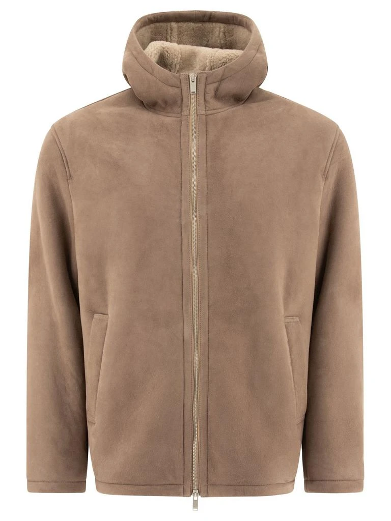 LARDINI Lardini Zip-Up Hooded Jacket 1
