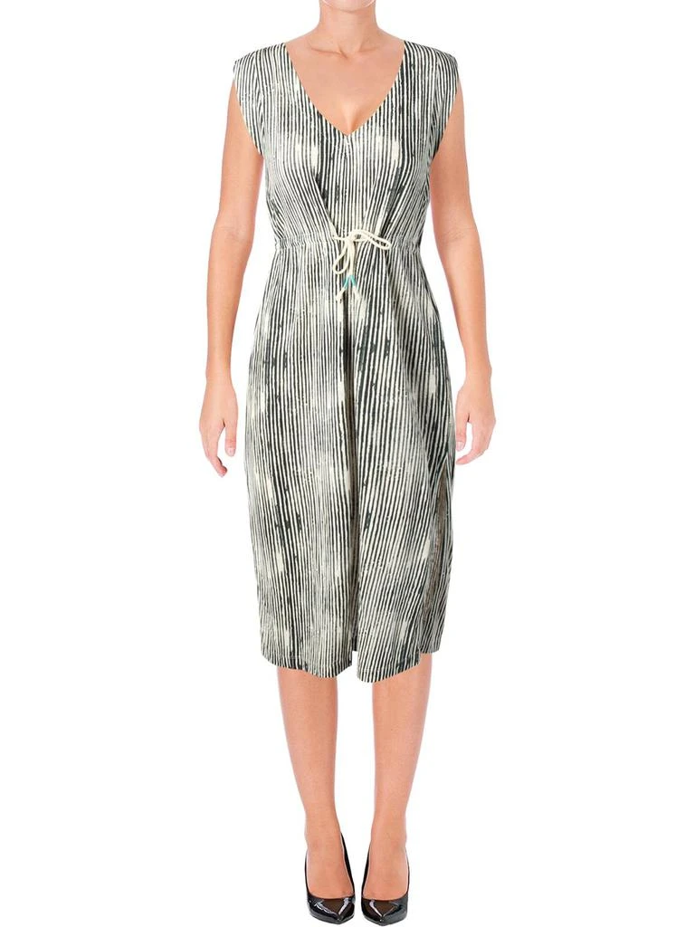 Grey State Juniors Catalina Womens Linen Blend Sleeveless Casual Dress 1