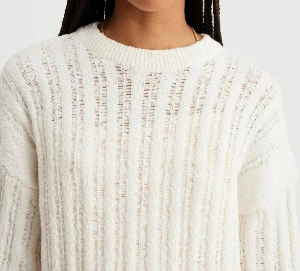HOLZWEILER Foss Knit Dress In White 2