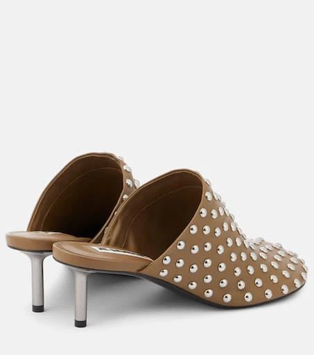 Jil Sander Studded leather mules 2