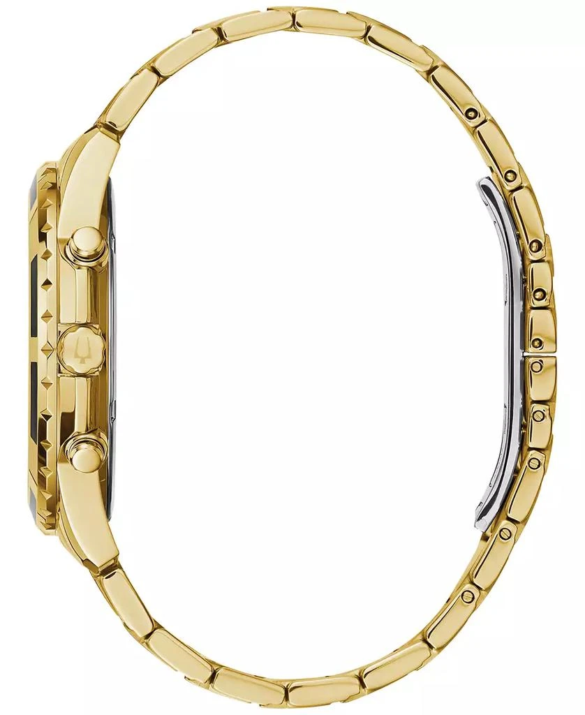 Bulova Men's Chronograph Diamond (1/20 ct. t.w.) Gold-Tone Stainless Steel Bracelet Watch 44mm 2