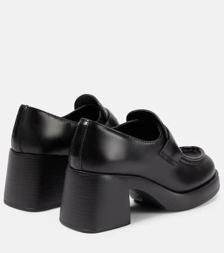 Miu Miu Leather penny loafers 3