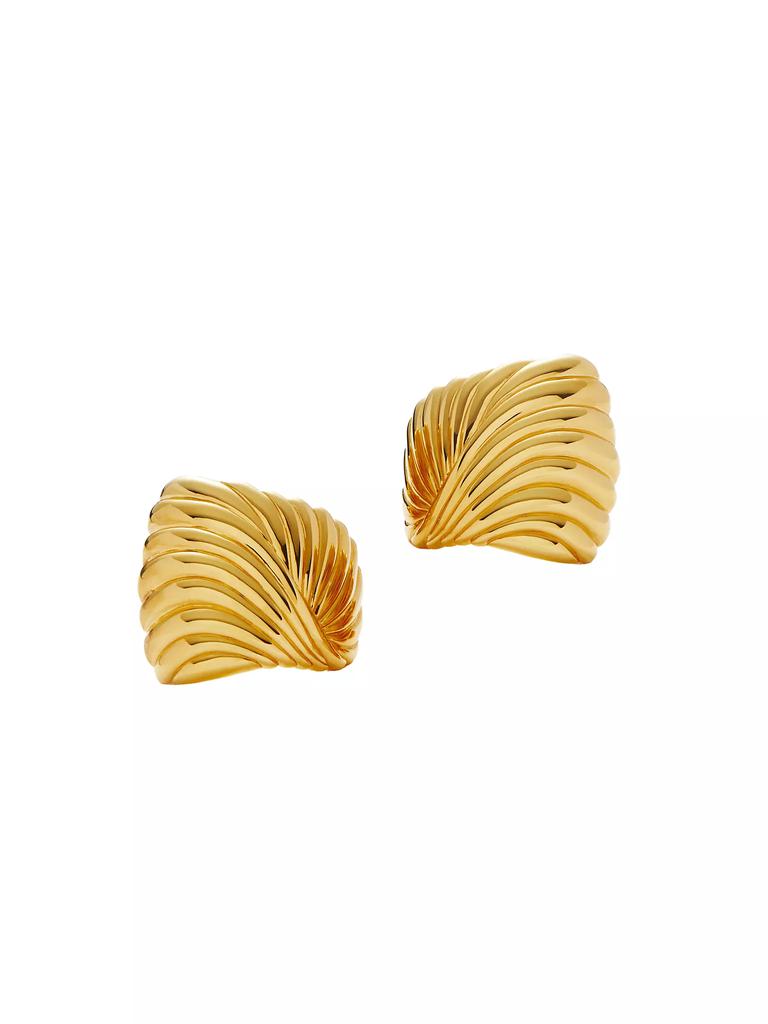 Missoma 18K-Gold-Plated Ridged Stud Earrings