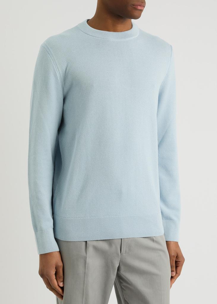 Hugo Boss Textured cotton jumper