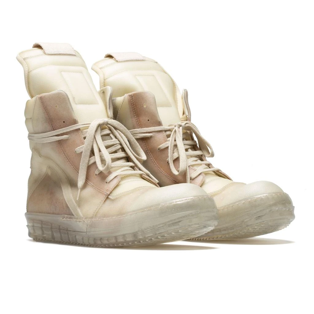 Rick Owens Geobasket Sneakers (Natural/Natural/Natural Clear) 2
