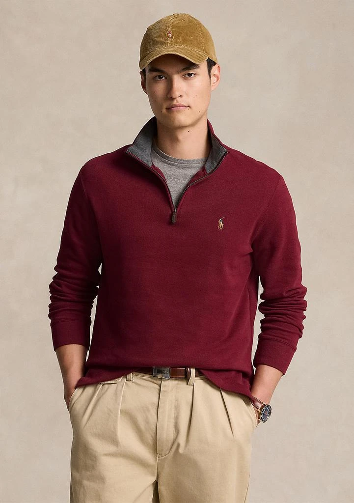 Ralph Lauren Estate Rib Quarter Zip Pullover Sweatshirt