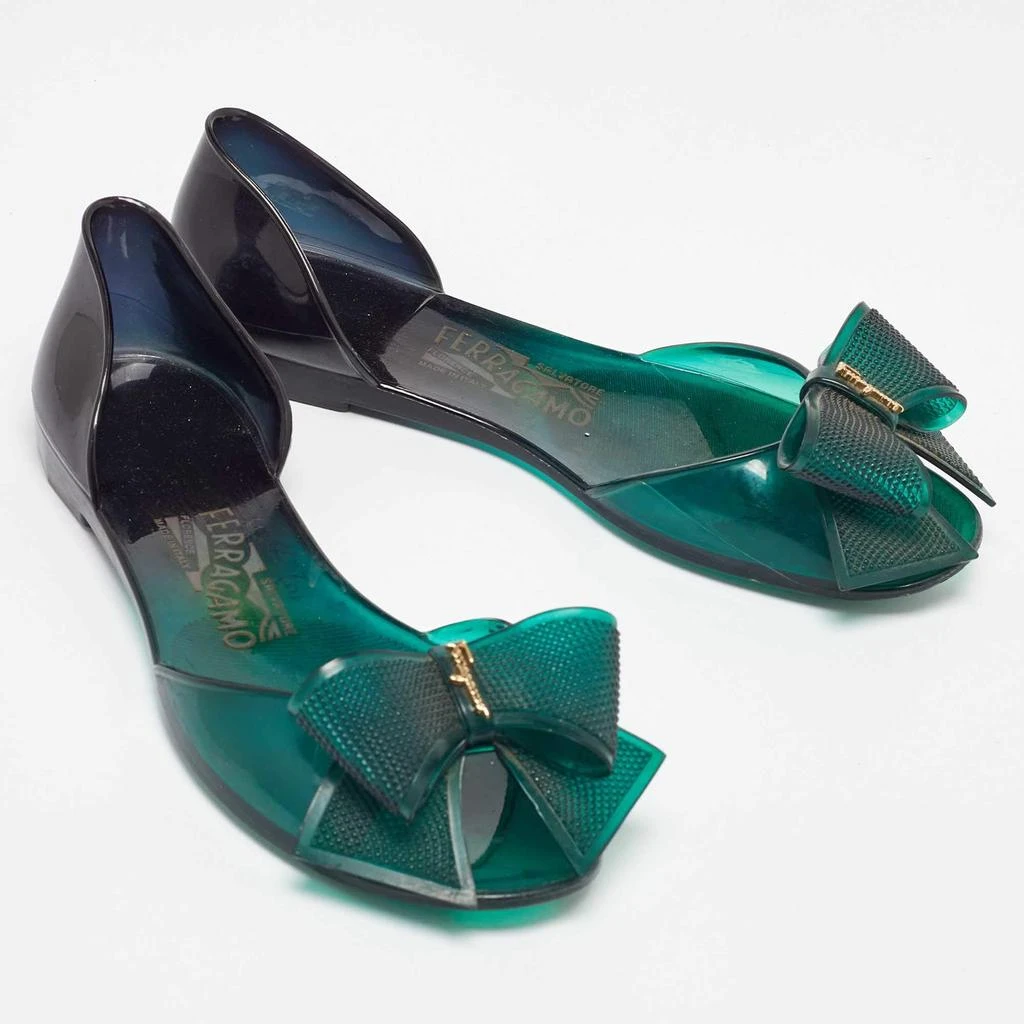 Salvatore Ferragamo Salvatore Ferragamo Green Jelly Barbados Ballet Flats Size 35.5 4