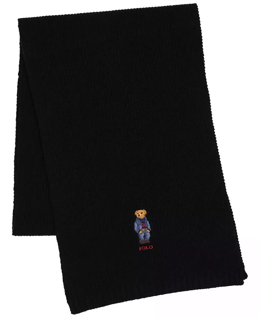 Ralph Lauren Men
s Solid Denim Bear Scarf