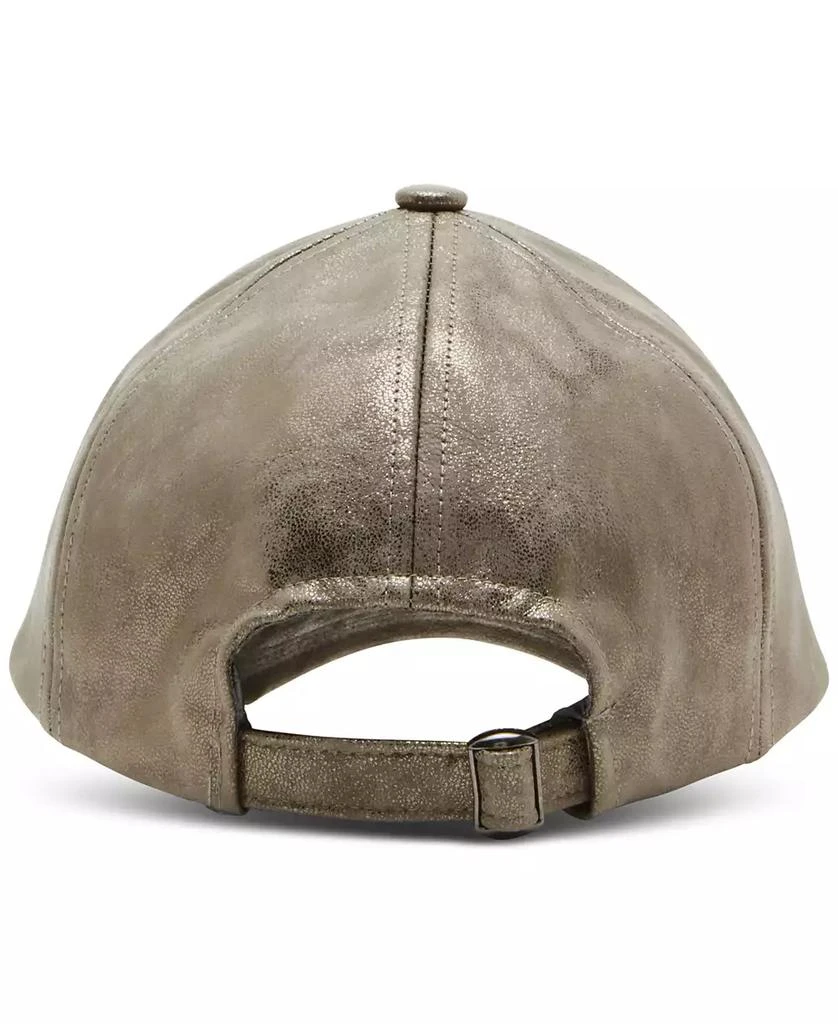 Steve Madden Women's Stone Distressed Metallic Baseball Cap 3