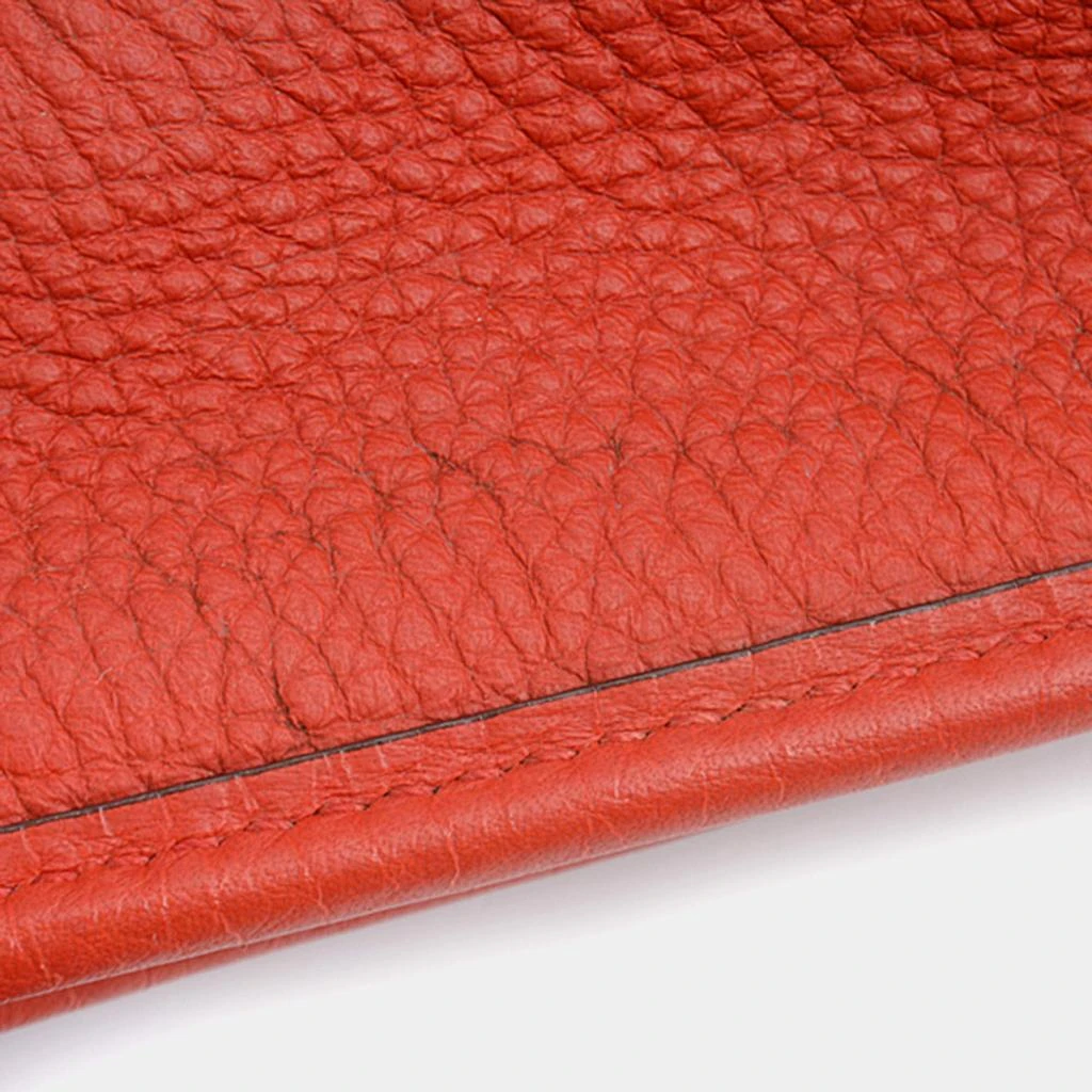 Hermes Hermes Red Leather Evelyne II PM Crossbody Bag 4