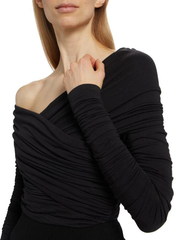Sergio Hudson Ruched Jersey Top 4