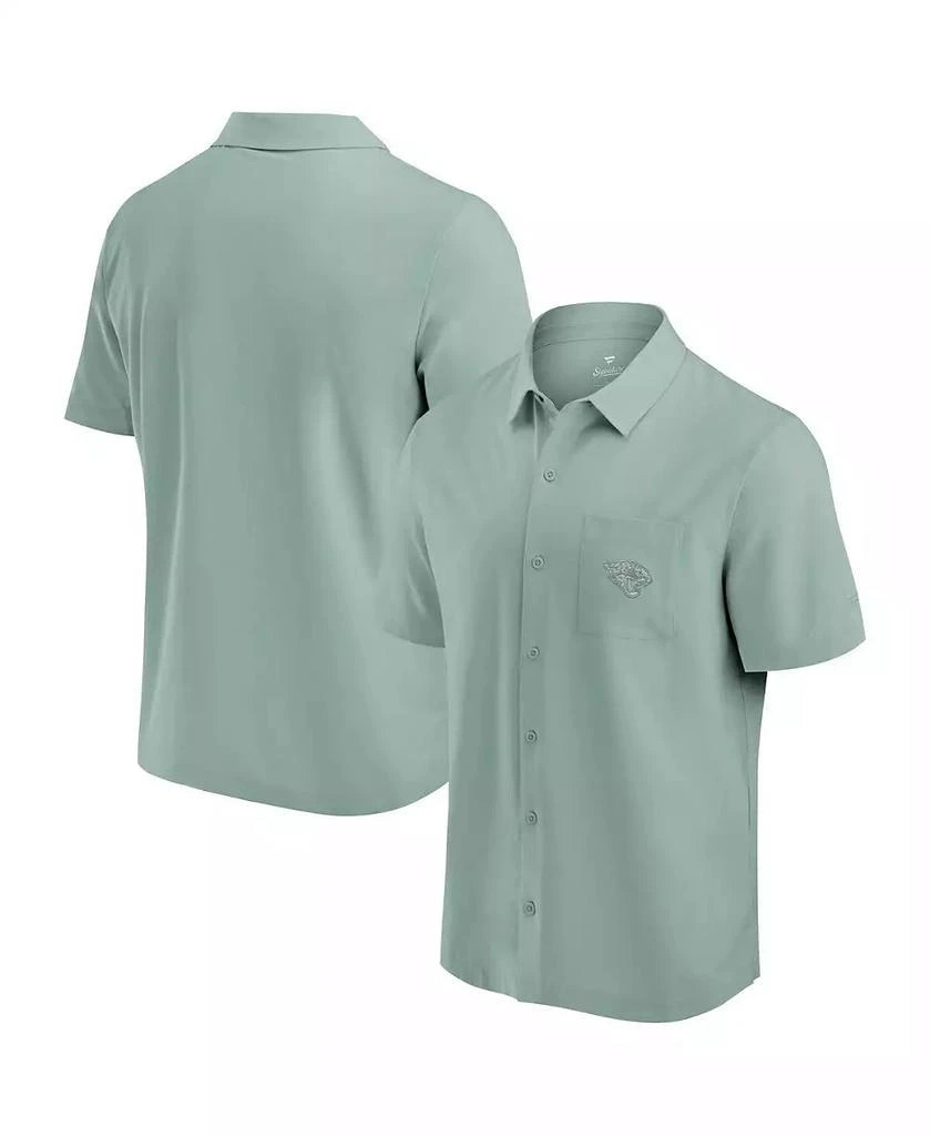 Fanatics Men's Mint Jacksonville Jaguars Front Office Button-Up Shirt 1