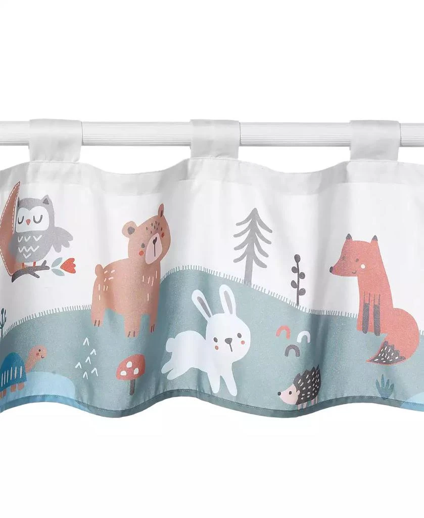 Bedtime Originals Animal Alphabet Sage Green/Cream Nursery Window Valance 2