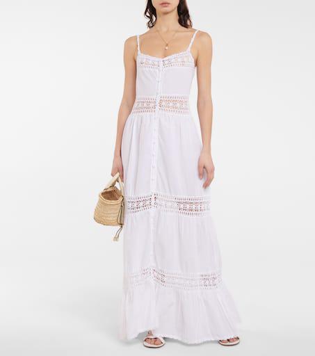 ANNA KOSTUROVA Abigail crochet-paneled maxi dress