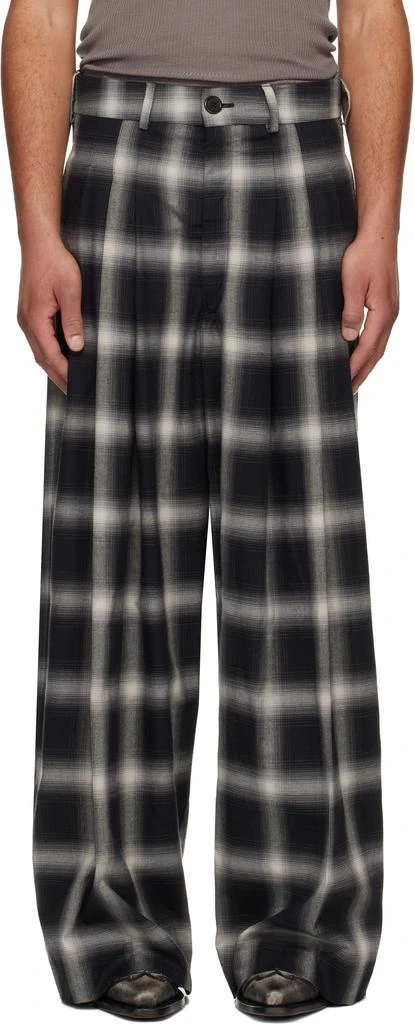 LU
U DAN Gray Triple Pleat Trousers