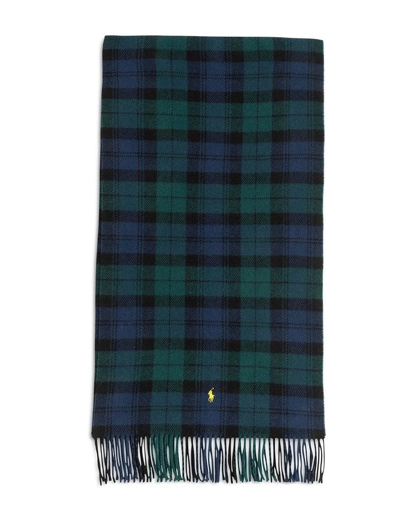 Ralph Lauren Plaid Wool Twill Scarf 2