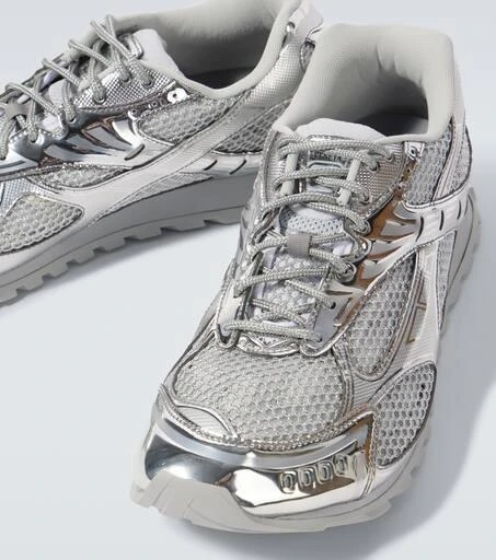 Bottega Veneta Orbit metallic-effect sneakers 3