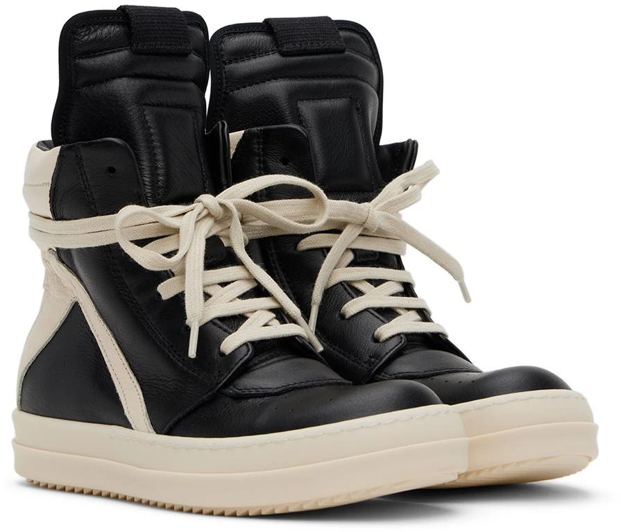 Rick Owens Kids Black Geobaskets Sneakers 4