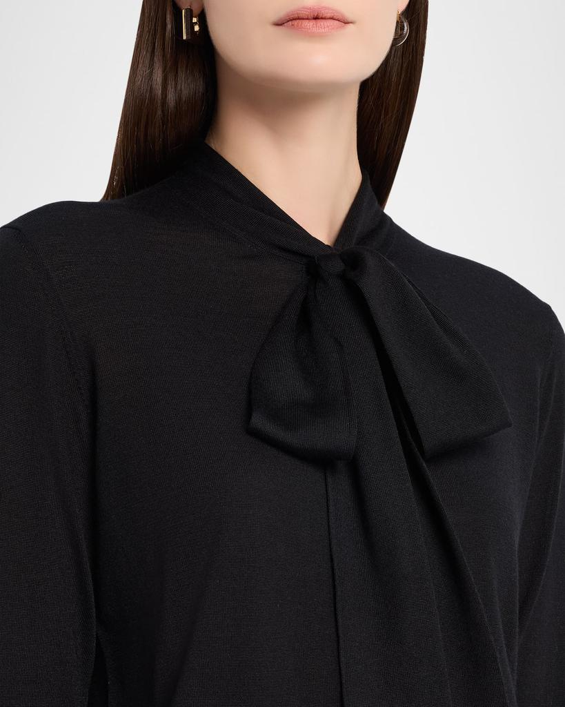 Yves Saint Laurent Neck-Tie Wool-Cashmere Cardigan - Women's
