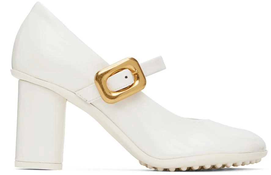 Bottega Veneta White Atomic Pumps 1