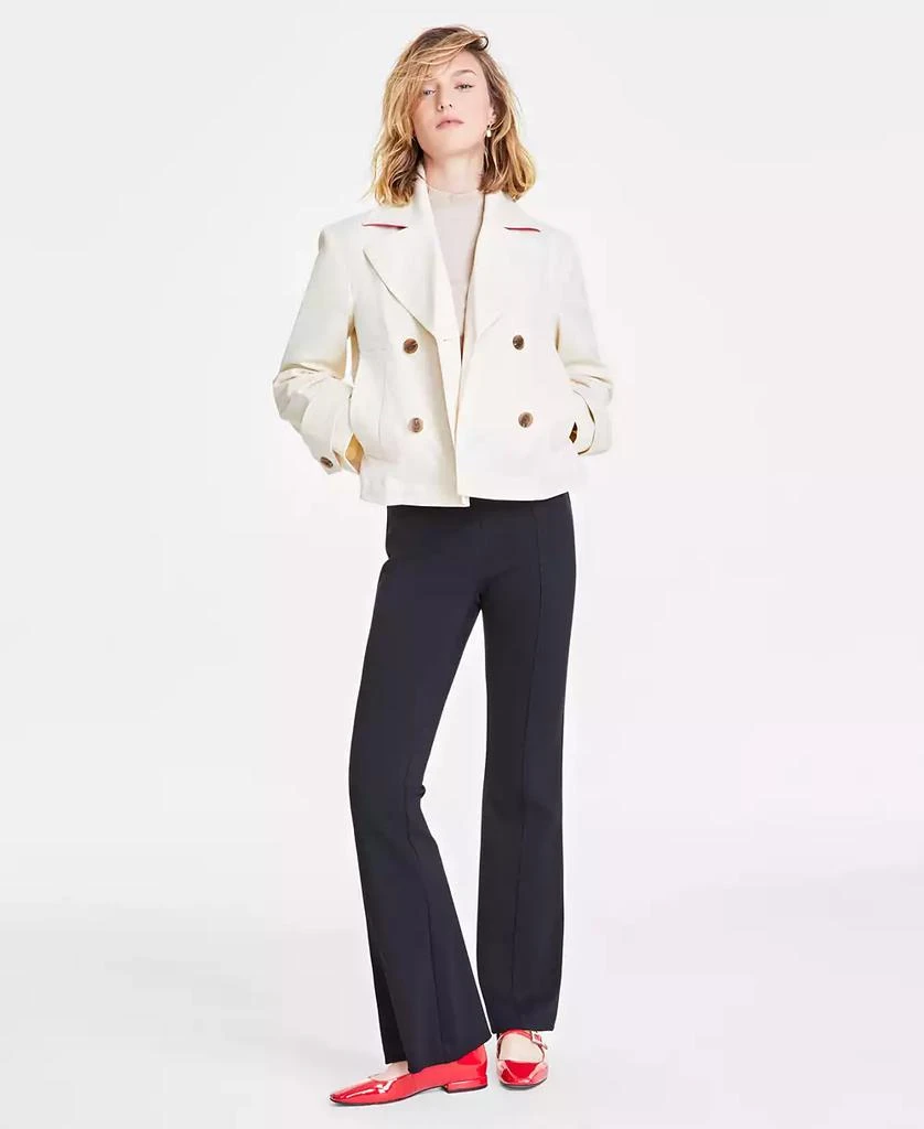 On 34th Women's Casual Cropped Twill Peacoat, Exclusively at Macy's 2