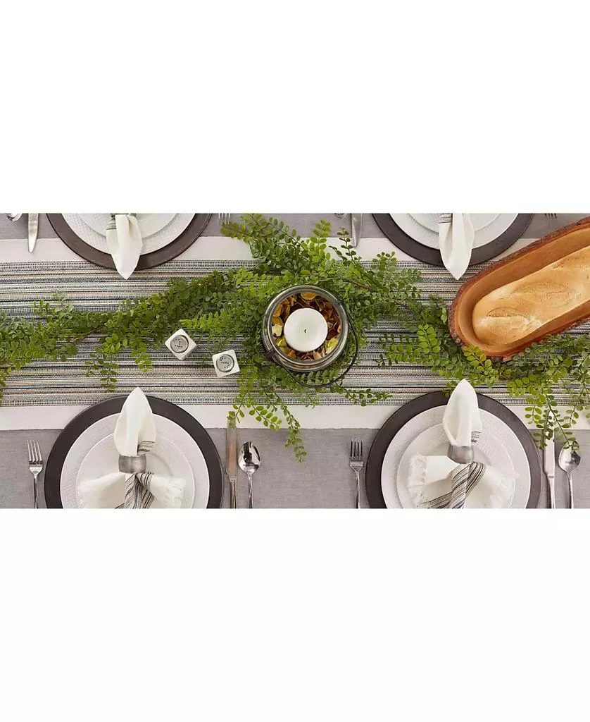 Design Imports Striped Fringed Table Runner, 14" x 72" 3