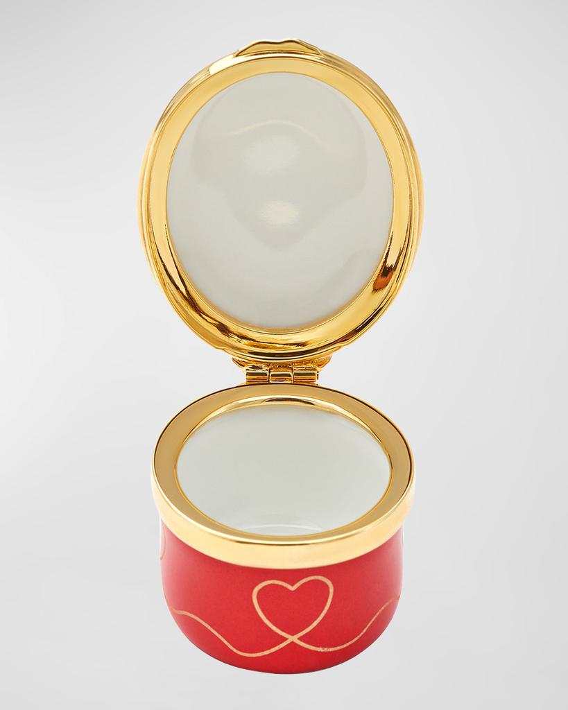 Halcyon Days Hearts & Kisses Enamel Box