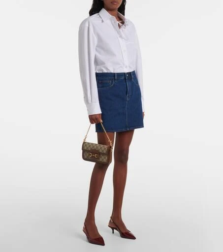 Gucci Gucci Horsebit 1955 canvas clutch 5
