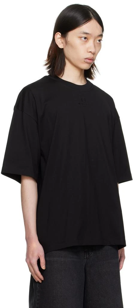 Wooyoungmi Black Embroidered T-Shirt 2