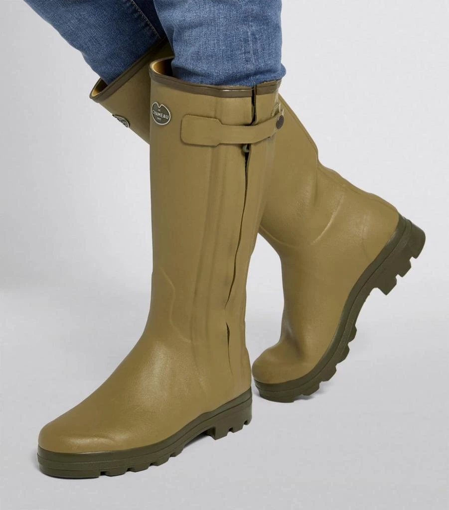 Le Chameau Leather-Lined Chasseur Wellington Boots 4