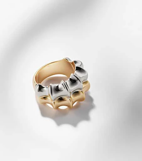 Jennifer Fisher Double Murphy gold-plated ring 5