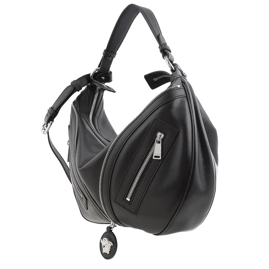 Versace Black Repeat Hobo Bag 3