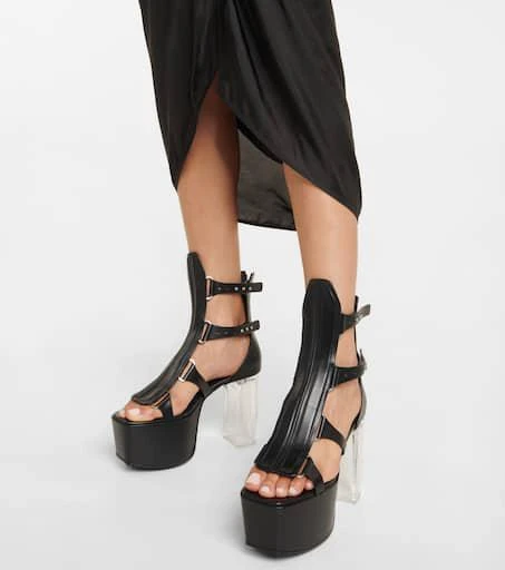 Rick Owens Leather platform sandals 4