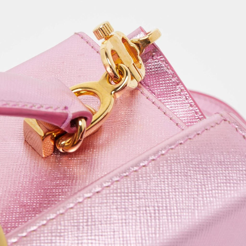 Mark Cross Mark Cross Pink Glossy Leather Grace Box Bag  7