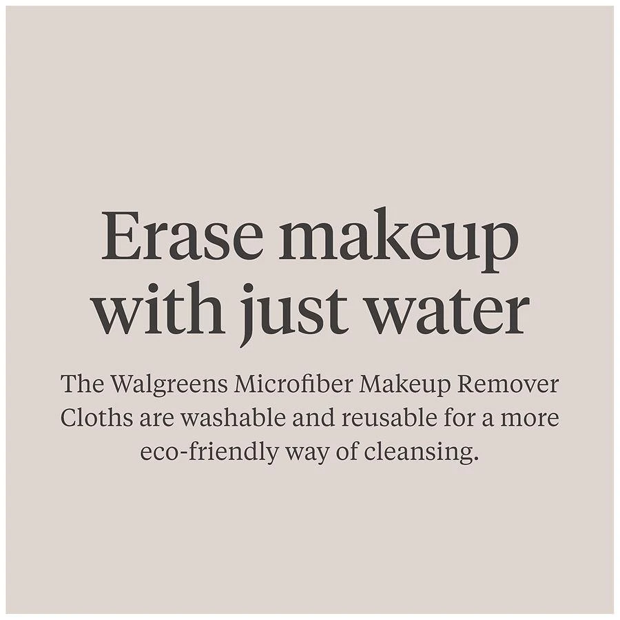 Walgreens Microfiber Makeup Remover Cloths 4