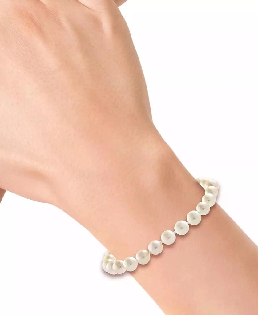 Effy EFFY® Cultured Akoya Pearl (6mm) Filigree Clasp Bracelet 2