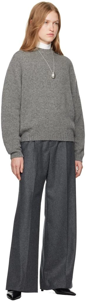 Carven Gray Wide Leg Trousers 4